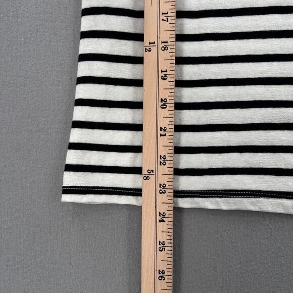 ENZA COSTA Easy Tank Womens Small White Black Cotton Cashmere Sleeveless NEW - Picture 12 of 13